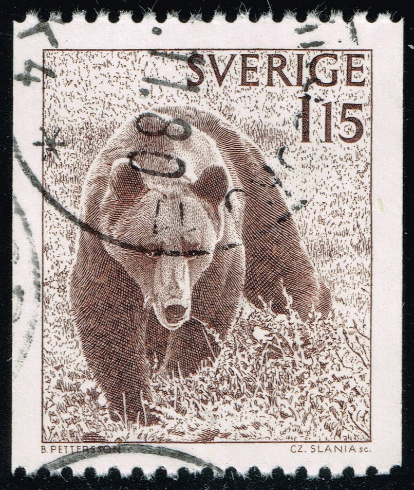 Sweden #1234 Brown Bear; Used