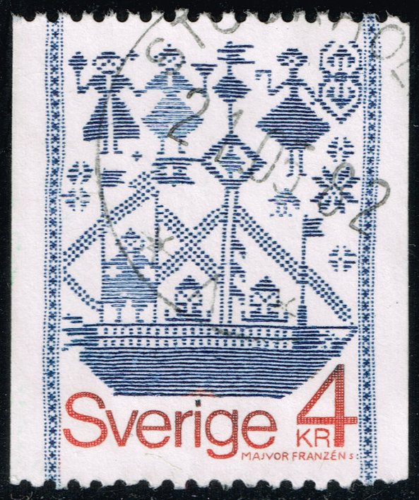 Sweden #1276 Drill-Weave Tapestry; Used