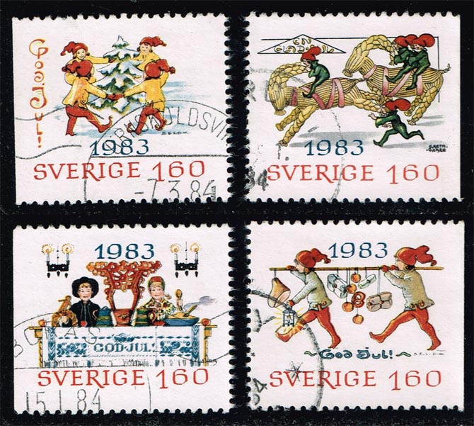 Sweden #1474-1477 Christmas Set of 4; Used - Click Image to Close