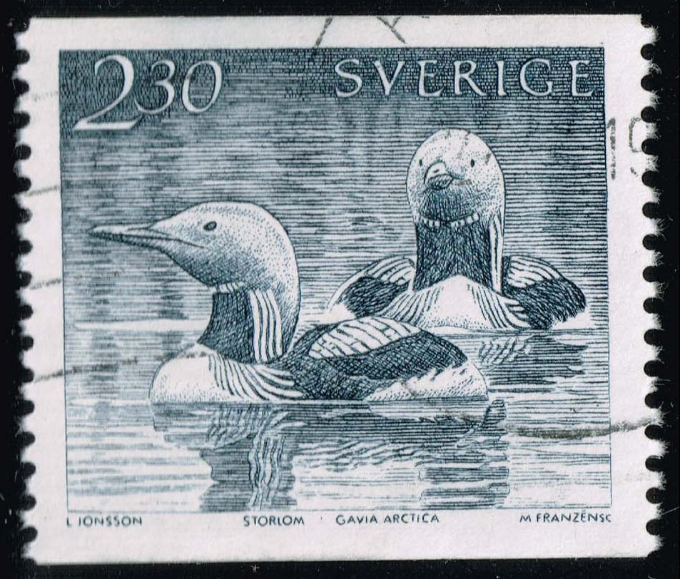 Sweden #1584 Storlom Birds; Used