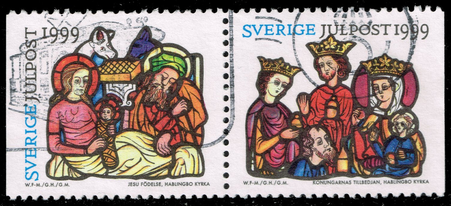 Sweden #2361-2362 Christmas Pair; Used