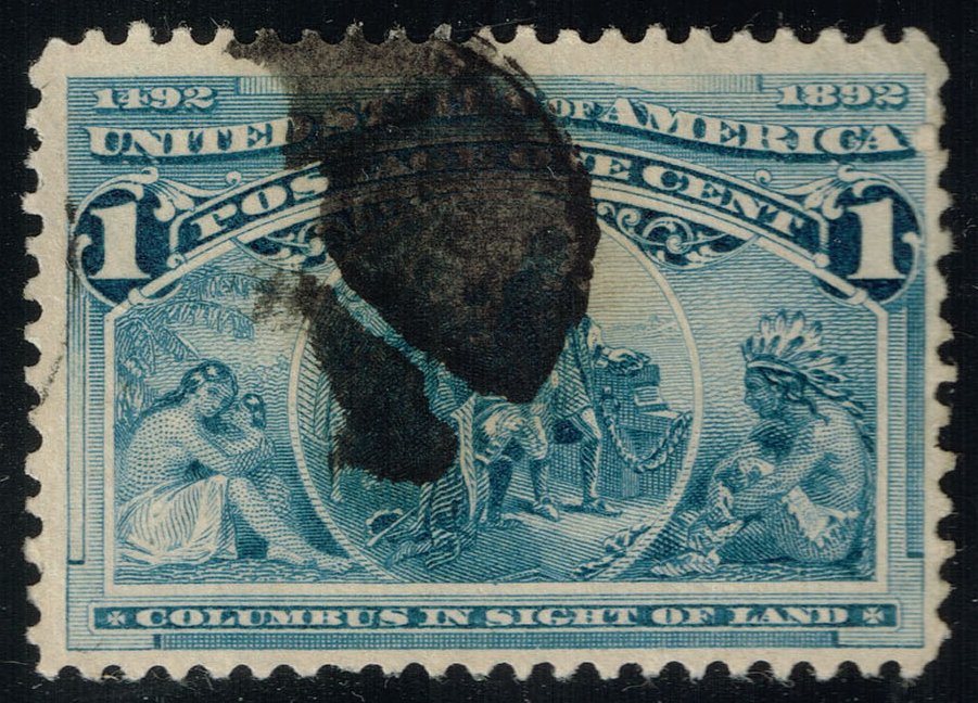 US #230 Columbus in Sight of Land; Used