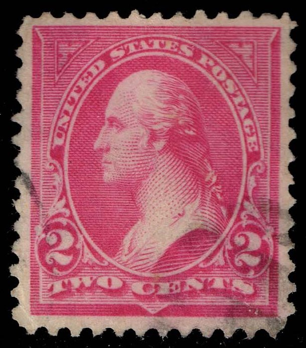 US #267 George Washington Bright Pink Shade; Used
