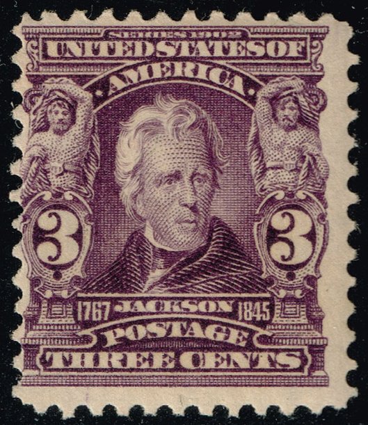 US #302 Andrew Jackson; MNH