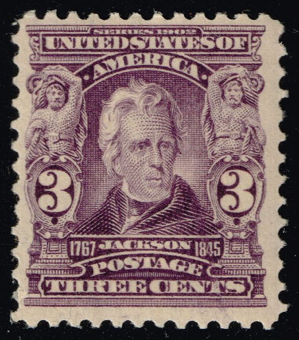 US #302 Andrew Jackson; Unused Regummed