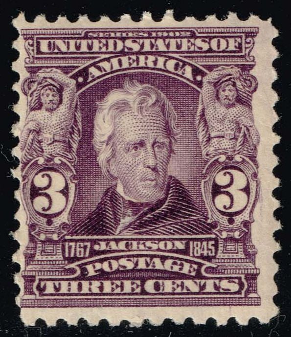 US #302 Andrew Jackson; Unused