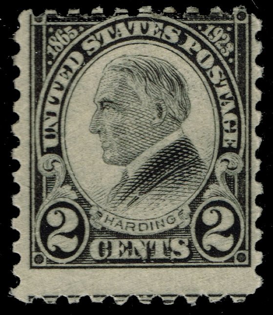 US #612 Warren G. Harding; Unused - Click Image to Close