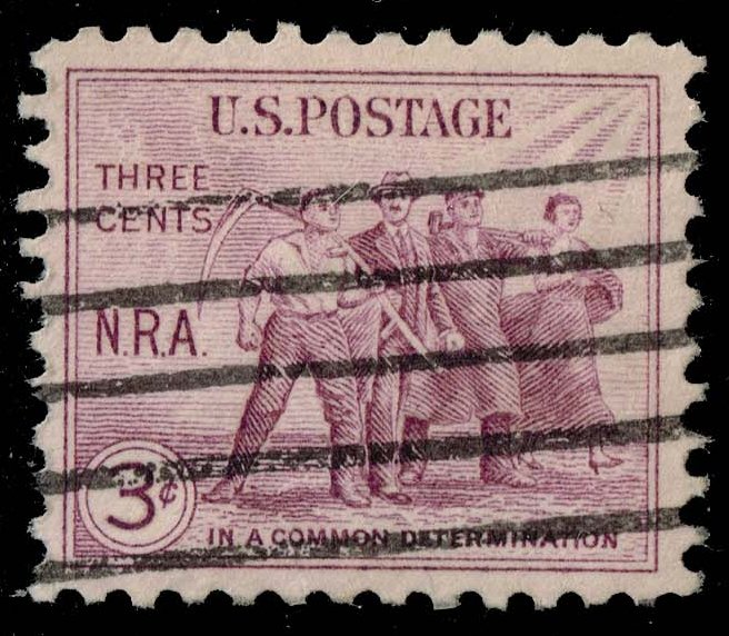 US #732 National Recovery Act; Used