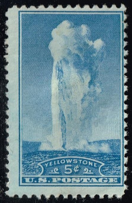 US #744 Yellowstone; Unused