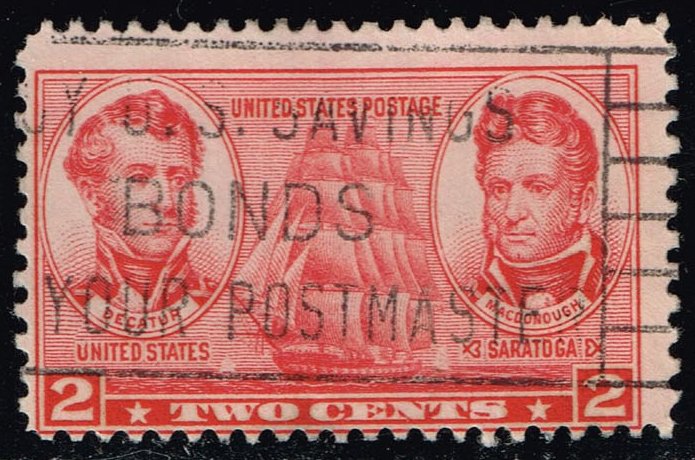 US #791 Stephen Decatur and Thomas MacDonough; Used