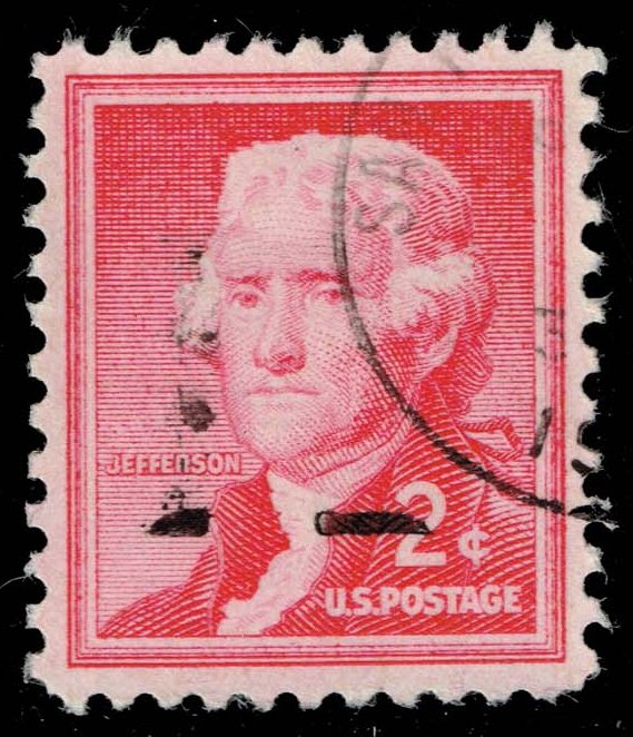 US #1033 Thomas Jefferson; Used