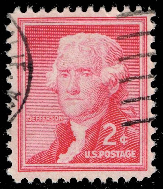 US #1033 Thomas Jefferson; Used