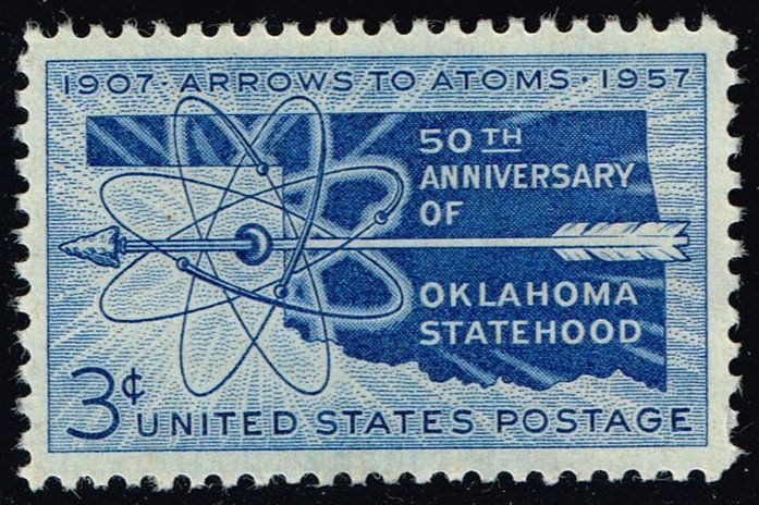 US #1092 Oklahoma Statehood; Used