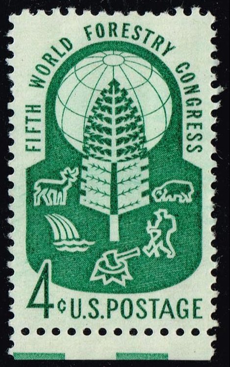 US #1156 World Forestry Congress Seal; Unused