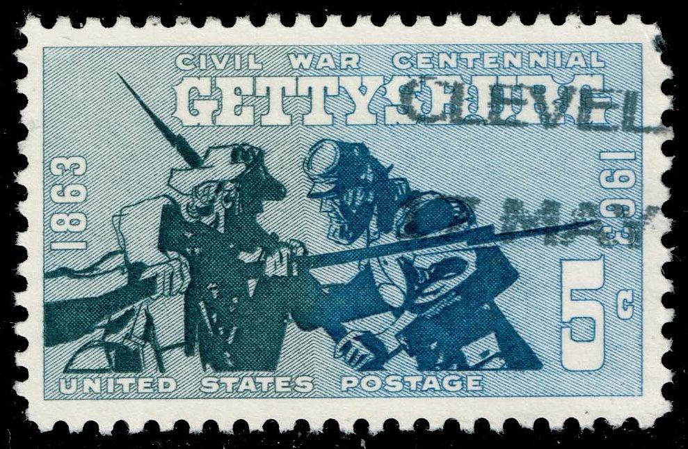 US #1180 Blue and Gray at Gettysburg; Used