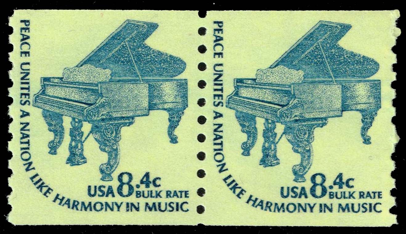 US #1615C Steinway Grand Piano Coil Pair; MNH