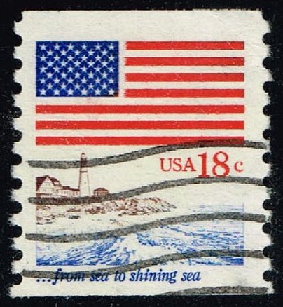 US #1891 Flag & Coastline; Used