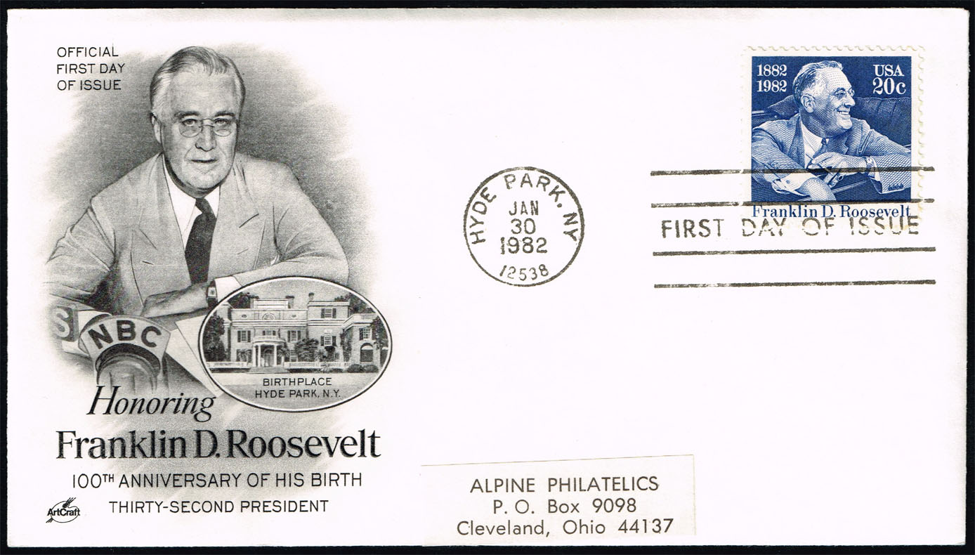 US #1950 Franklin D. Roosevelt Artcraft First Day Cover