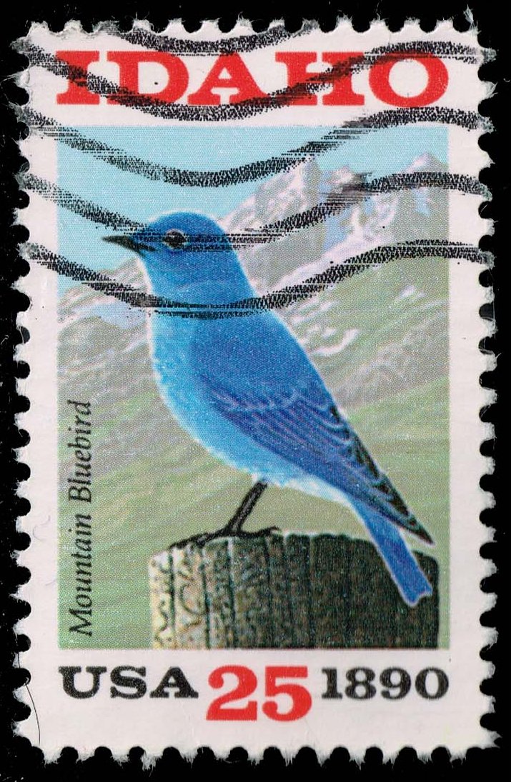 US #2439 Mountain Bluebird and Sawtooth Mountains; Used