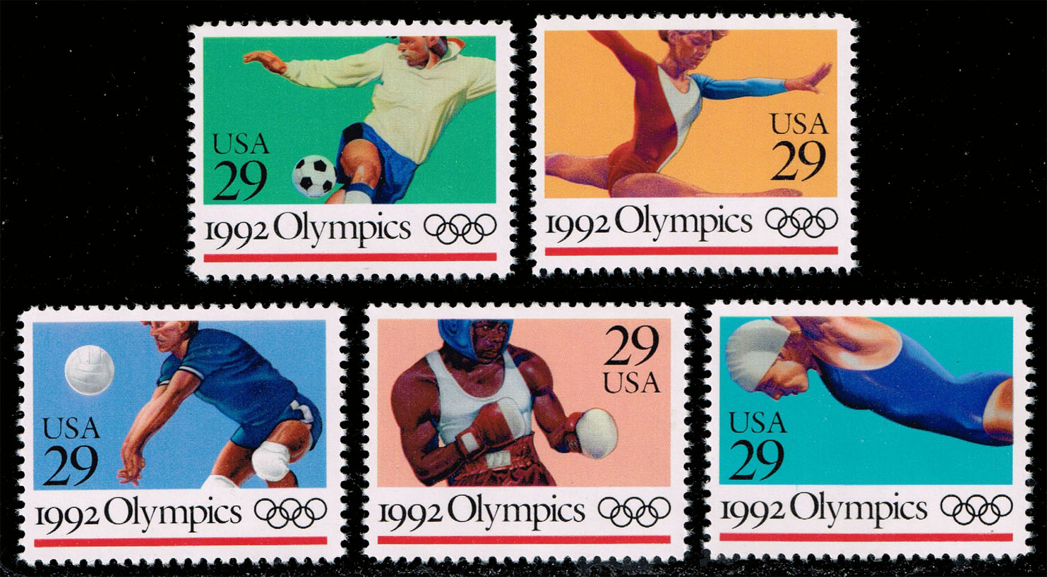 US #2637-2641 Summer Olympics Set of 5; MNH