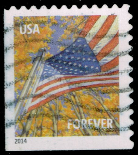 US #4784b Flag in Autumn; Used