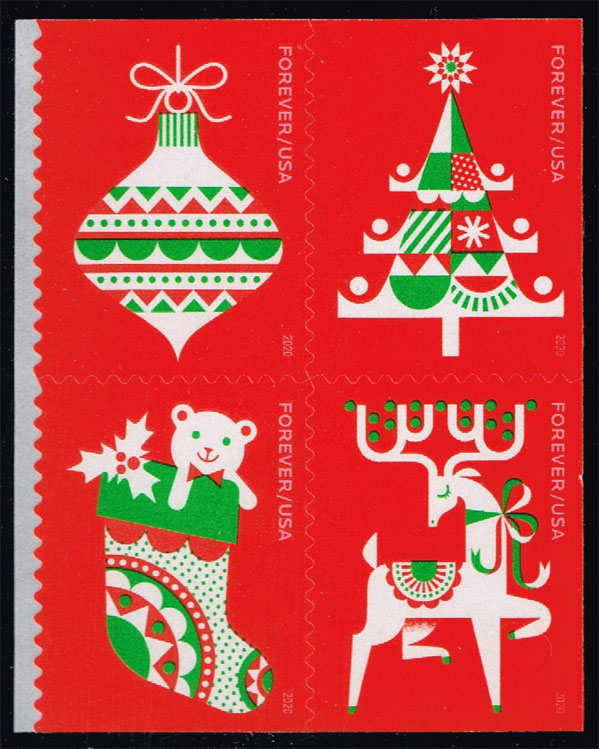US #5529a Holiday Delights Block of 4; MNH
