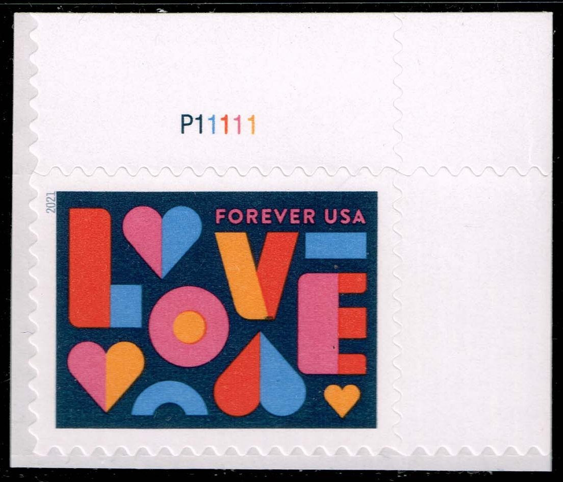 US #5543 Love P# Single; MNH