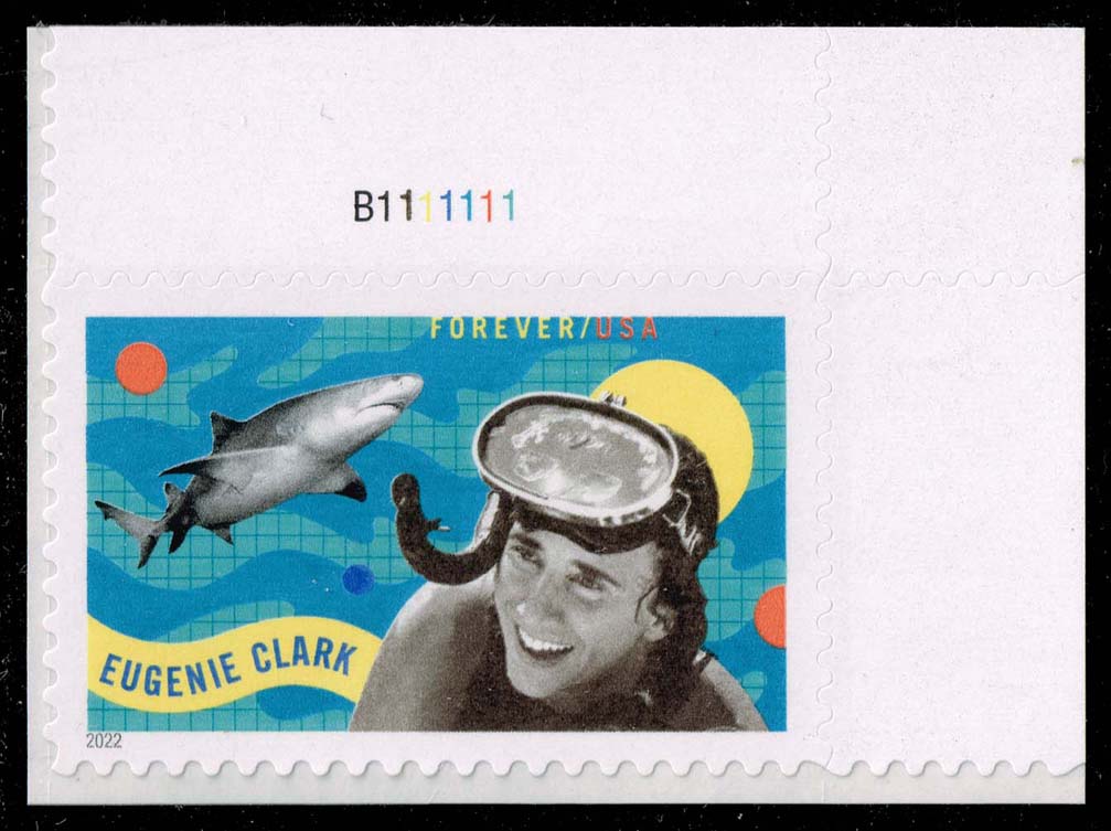 US #5693 Eugenie Clark and Shark P# Single; MNH