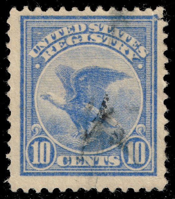 US #F1 Eagle Registration Stamp; Used