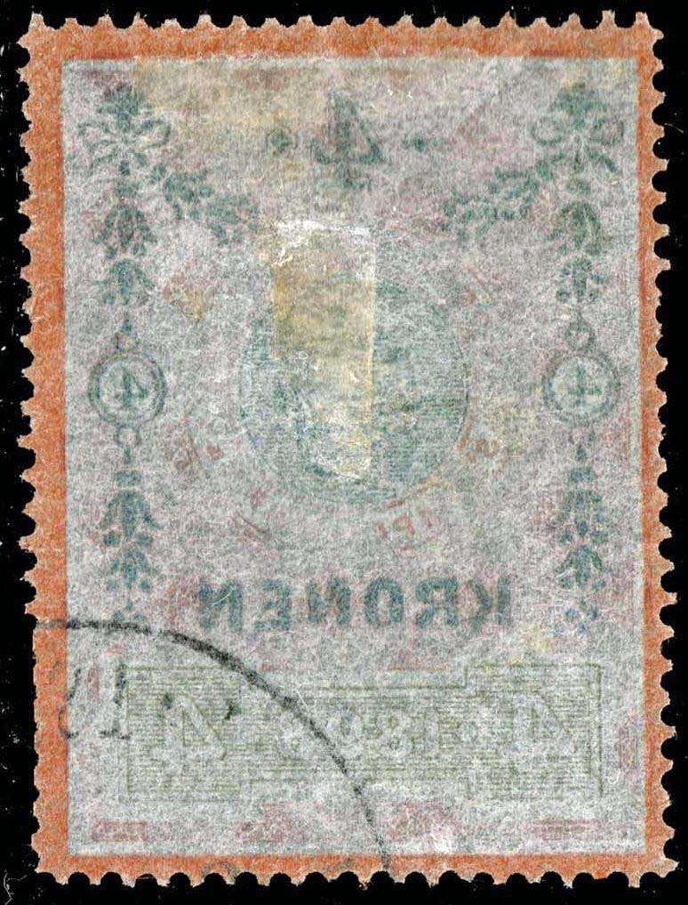 Austria 1898 series 4k Franz Joseph Revenue; Used