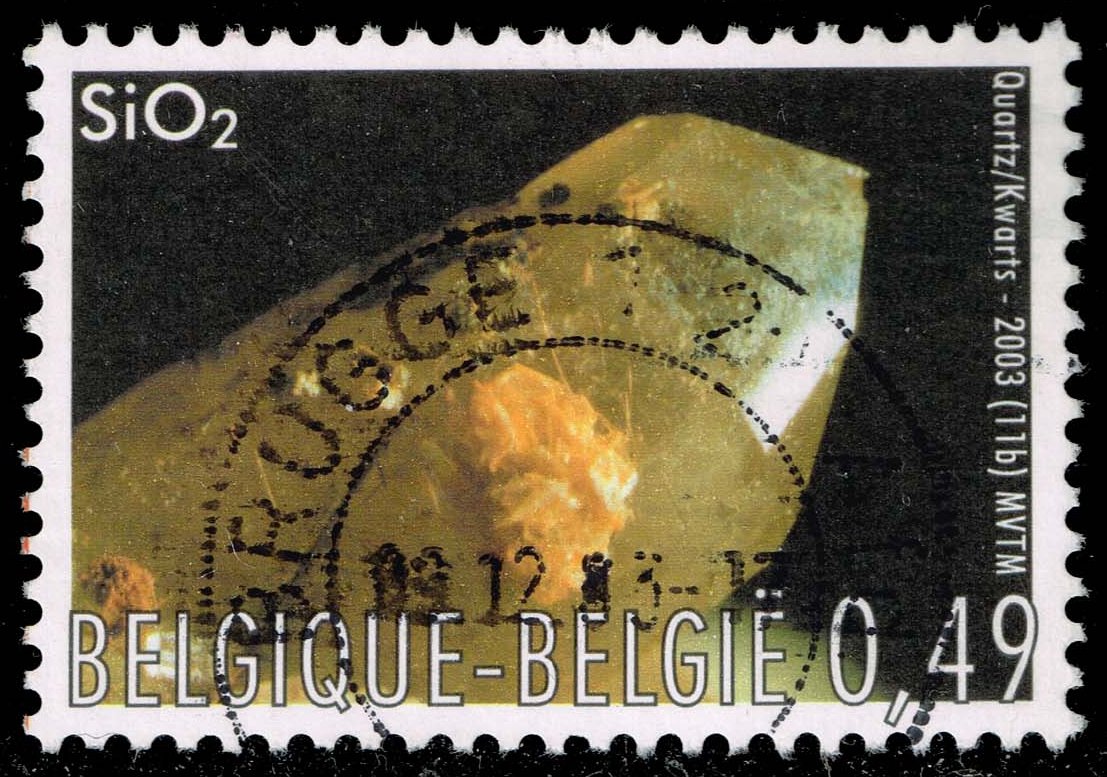 Belgium #1960b Quartz Crystal; Used