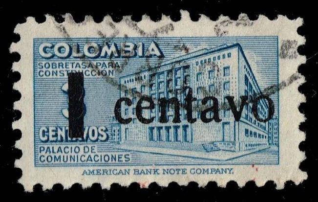 Colombia #RA51 Ministry of Posts and Telegraph Bldg; Used