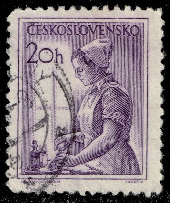 Czechoslovakia #646 Nurse; Used