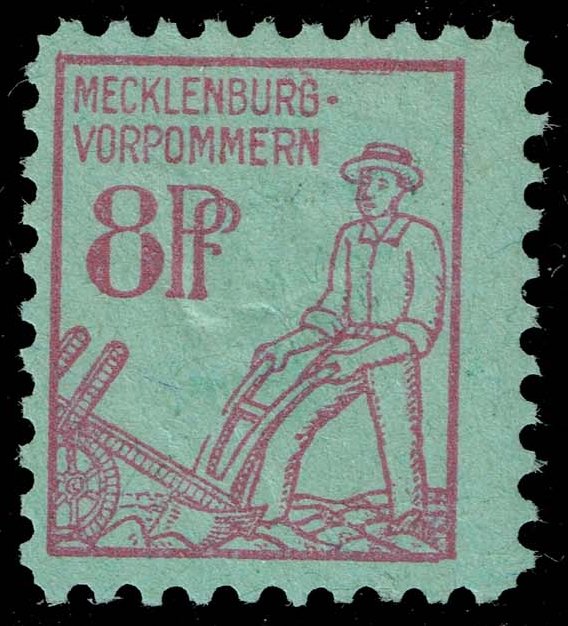Germany DDR #12N6 Plowman; Unused