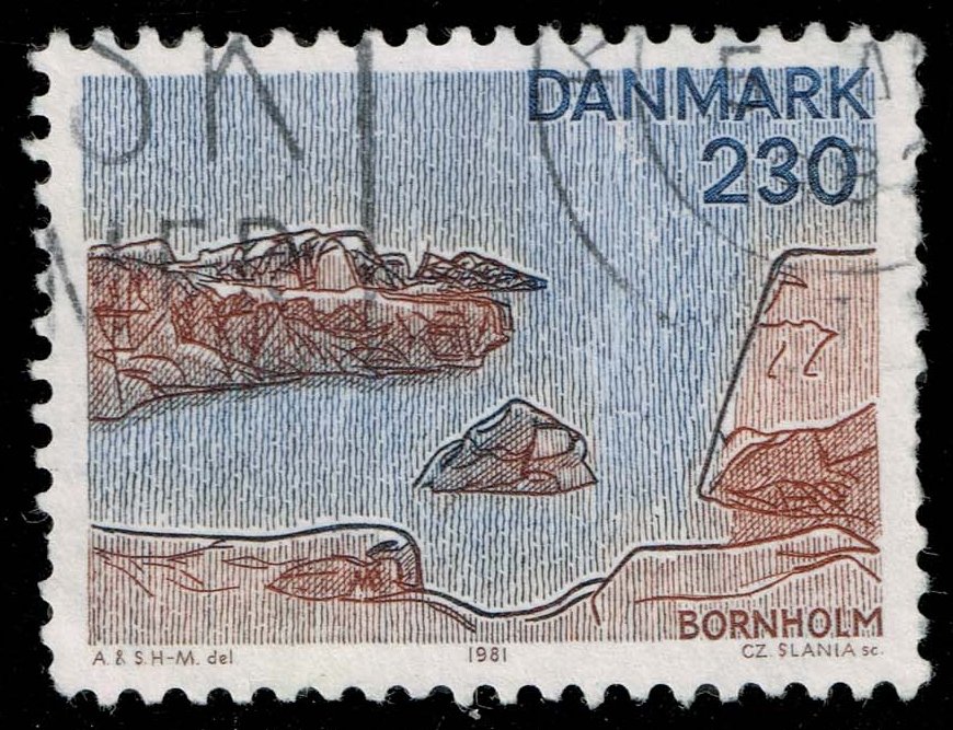 Denmark #686 Bornholm Island; Used