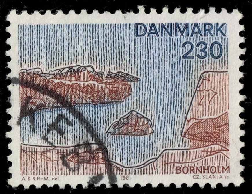 Denmark #686 Bornholm Island; Used
