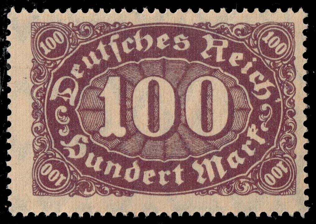 Germany #156 Queroffset Numeral; MNH