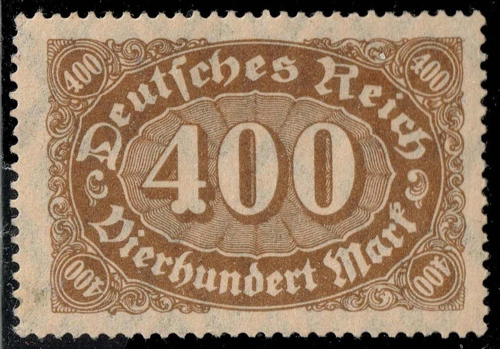 Germany #159 Queroffset Numeral; MNH