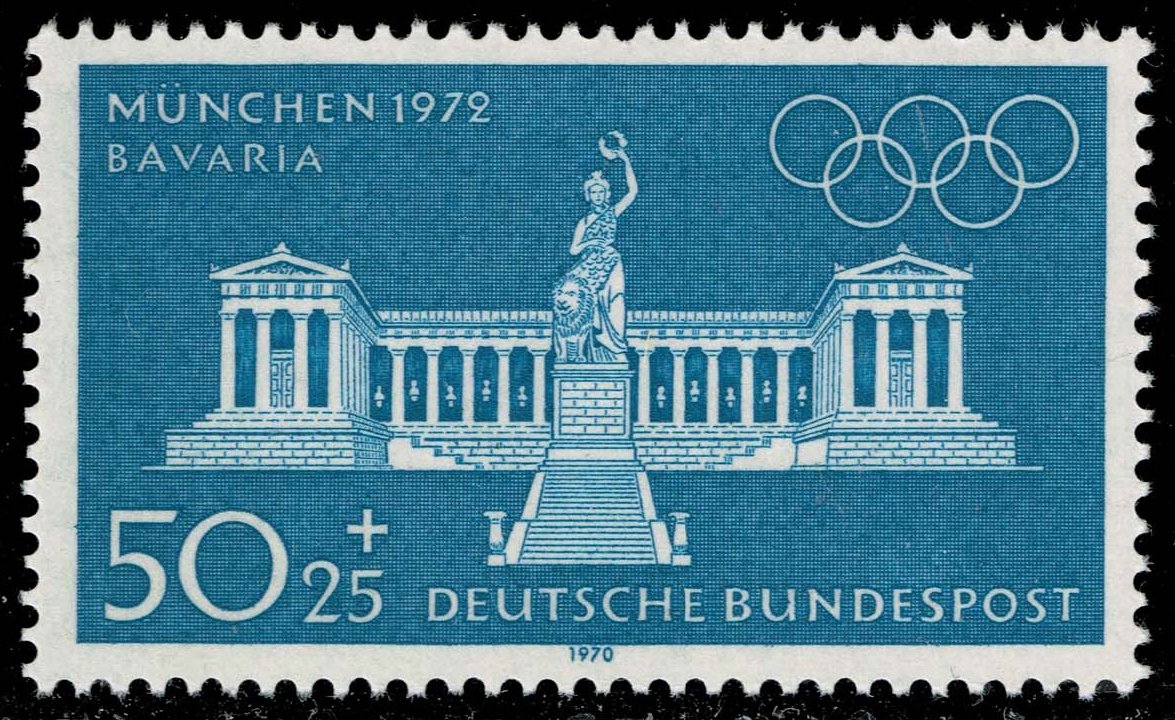 Germany #B462 Bavaria Statue and Colonnade; MNH