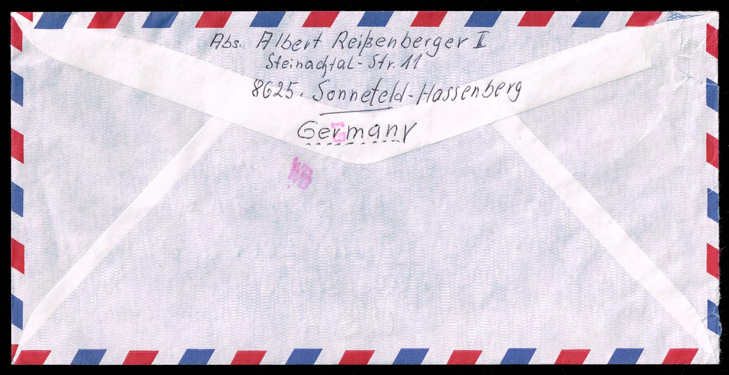 Germany Cover franked with #1489; 1517