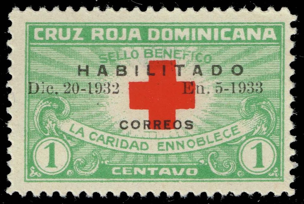 Dominican Rep. #265B Red Cross; Unused