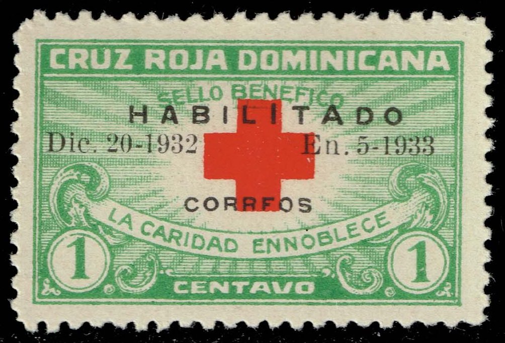 Dominican Rep. #265B Red Cross; MNH