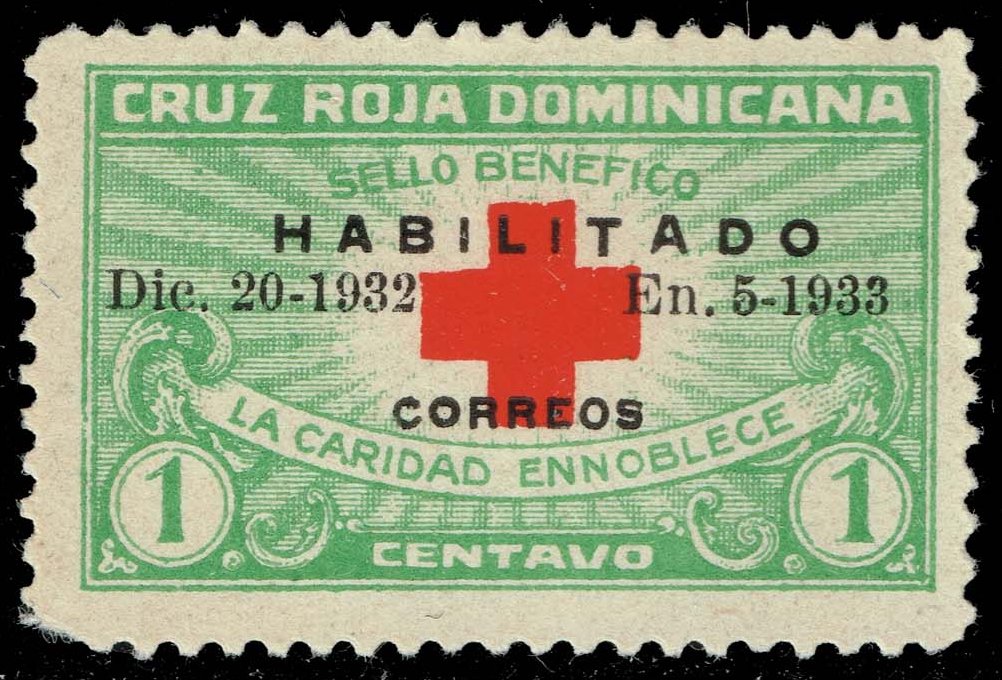 Dominican Rep. #265B Red Cross; MNH