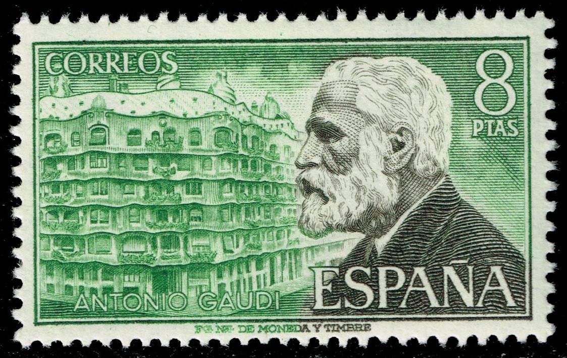 Spain #1865 Antonio Gaudi; MNH