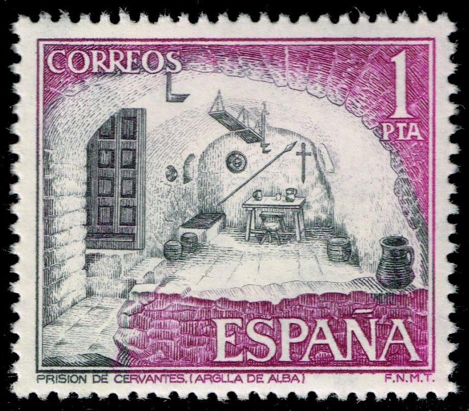 Spain #1891 Cervantes' Prison Cell; MNH