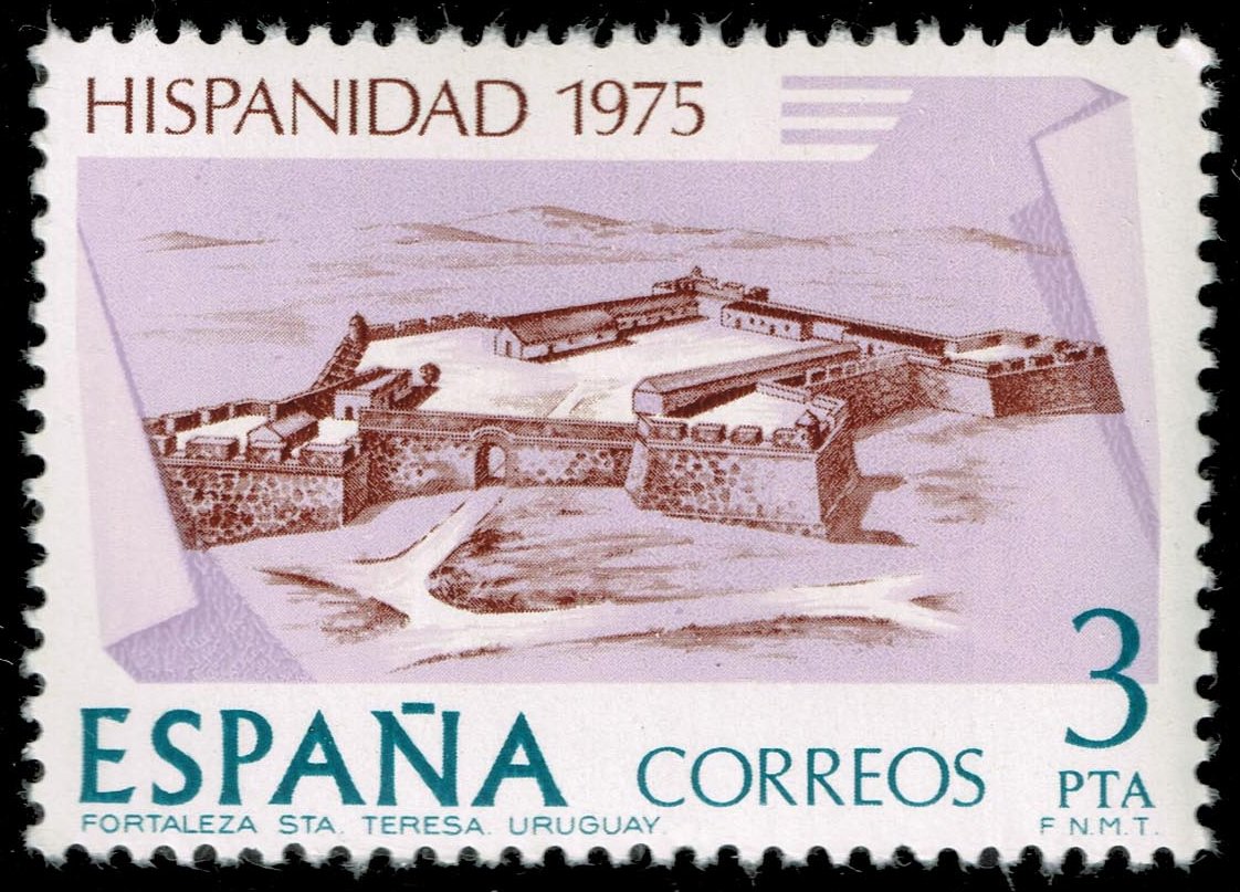 Spain #1920 Fort St. Theresa over River Plata; MNH