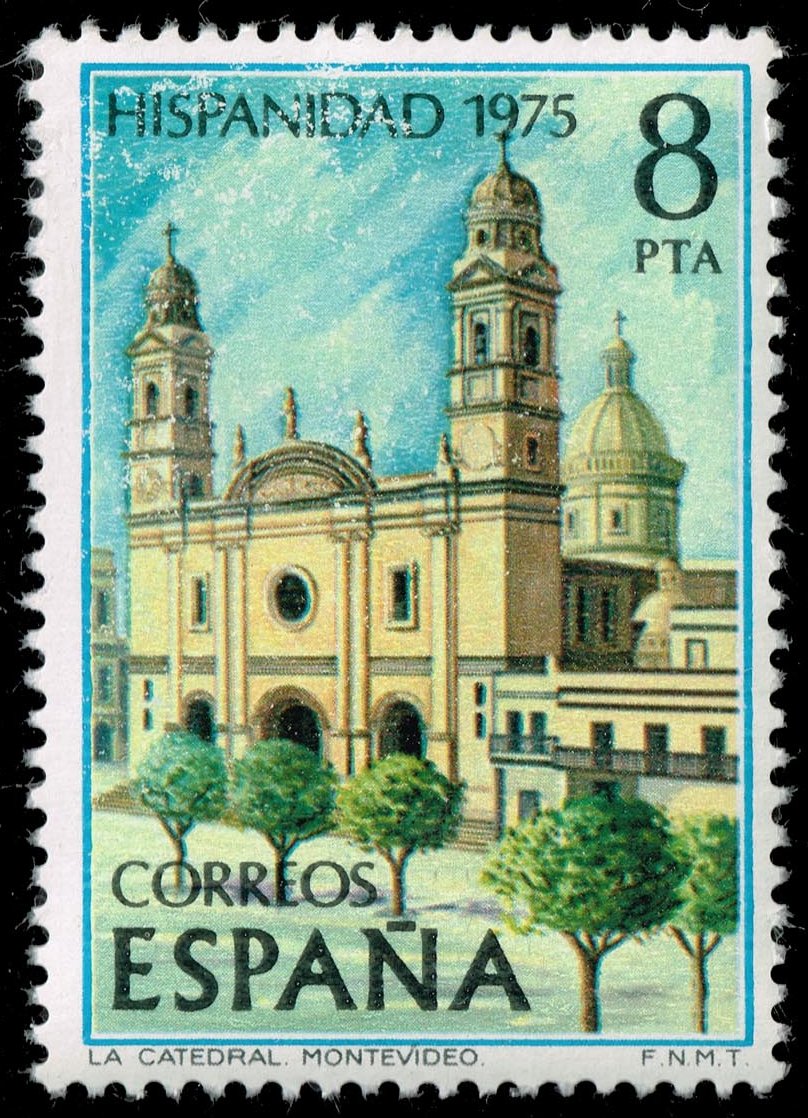 Spain #1921 Montevideo Cathedral; MNH
