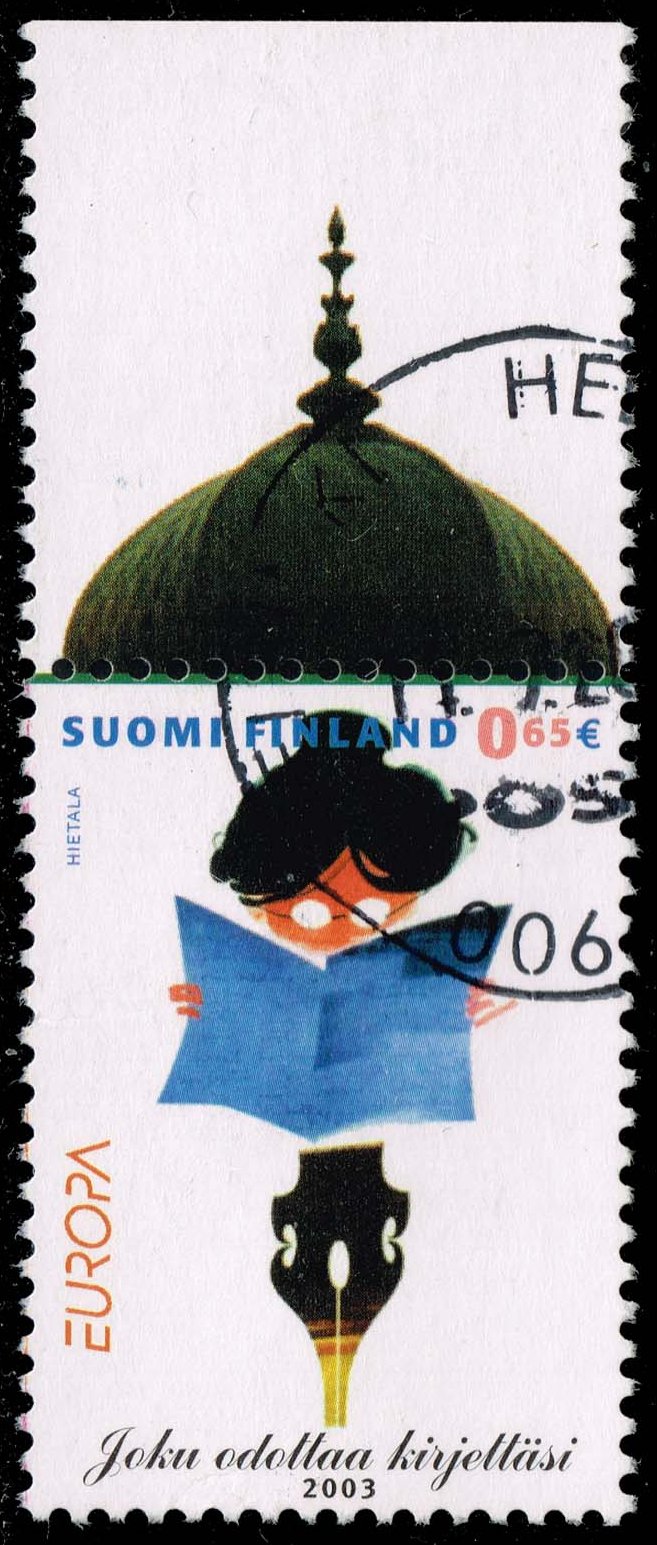Finland #1191a Woman with Newspaper; Used