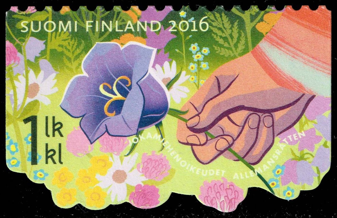 Finland #1521a Flower Picking; Used