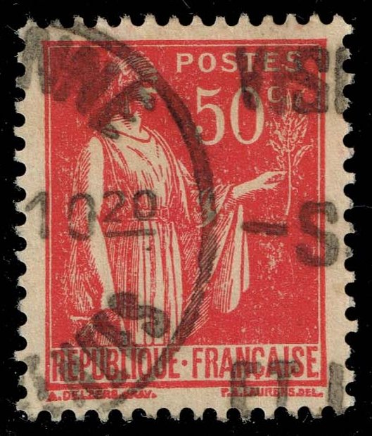 France #267 Peace with Olive Branch; Used